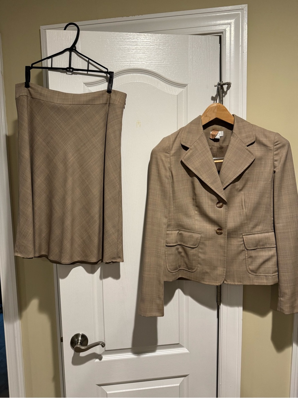 Ann Taylor Loft toffee skirt suit